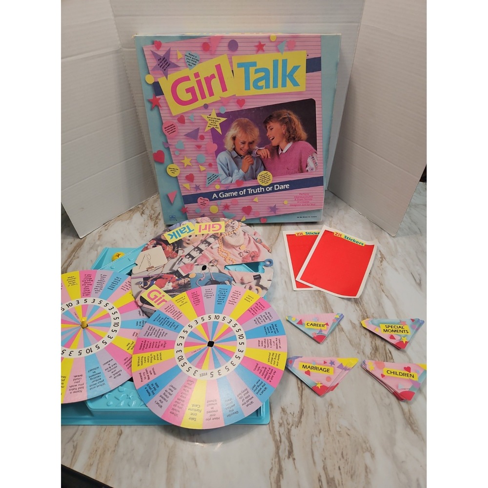 Girl Talk Truth or Dare 1988 Board Game Golden 80s Missing Instructions Vintage